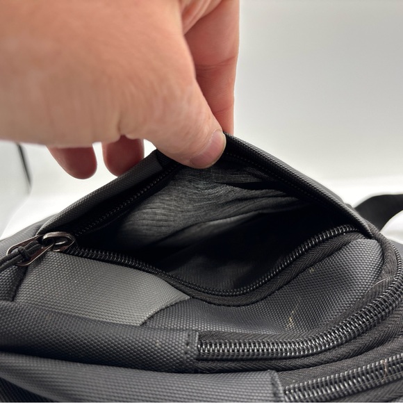 Nike Sling Bag Backpack Carry On Shoulder School Bag Black Red Grey - Picture 4 of 10